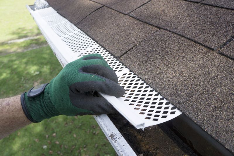 Gutter Mesh During Installation